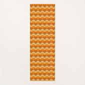 Dragon Scales, Fans, Waves, Seigaiha, Orange ヨガマット (正面)