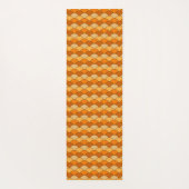 Dragon Scales, Fans, Waves, Seigaiha, Orange ヨガマット (裏面)
