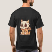 🔥 "Dragon Skull Mascot – Cute Yet Fierce Tee" Tシャツ (裏面)