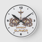 Dragon Slayer of Clock ラウンド壁時計 (正面)