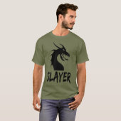 Dragon Slayer RPG Role Playing Game Gamer Gaming Tシャツ (正面フル)