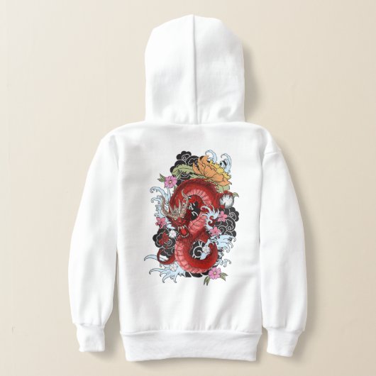 Dragon Spirit Anime Hoodie (レイダウン裏面)