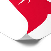 Dragon Styled Letter A, Dragon Alphabet, Monogram ポスター (角)