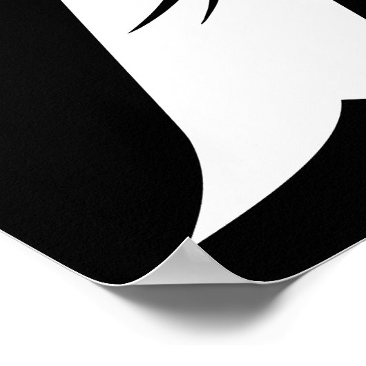 Dragon Styled Letter A, Dragon Alphabet, Monogram ポスター (角)