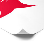 Dragon Styled Letter A, Dragon Alphabet, Monogram ポスター (角)