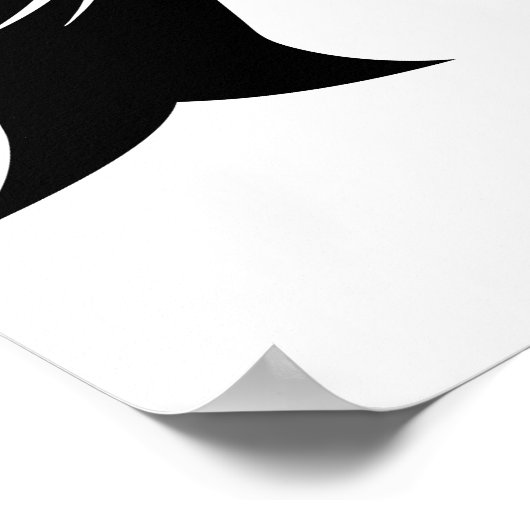 Dragon Styled Letter A, Dragon Alphabet, Monogram ポスター (角)