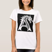 Dragon Styled Letter A, Dragon Alphabet, Monogram Tシャツ (正面)