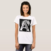 Dragon Styled Letter A, Dragon Alphabet, Monogram Tシャツ (正面フル)