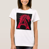 Dragon Styled Letter A, Dragon Alphabet, Monogram Tシャツ (正面)