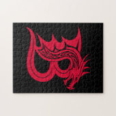 Dragon Styled Letter B, Dragon Alphabet, Monogram ジグソーパズル (横)