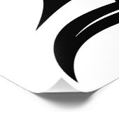 Dragon Styled Letter B, Dragon Alphabet, Monogram フォトプリント (角)