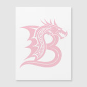 Dragon Styled Letter B, Dragon Alphabet, Monogram マグネット招待状 (正面)
