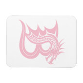 Dragon Styled Letter B, Dragon Alphabet, Monogram マグネット (横)