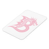 Dragon Styled Letter B, Dragon Alphabet, Monogram マグネット (左側)