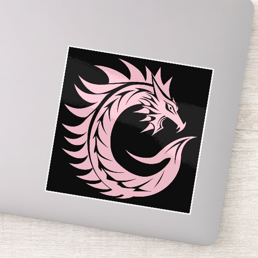 Dragon Styled Letter C, Dragon Alphabet, Monogram シール (詳細)