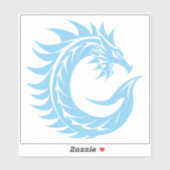 Dragon Styled Letter C, Dragon Alphabet, Monogram シール (シート)