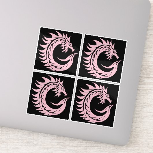 Dragon Styled Letter C, Dragon Alphabet, Monogram シール (詳細)