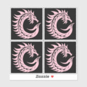 Dragon Styled Letter C, Dragon Alphabet, Monogram シール (シート)