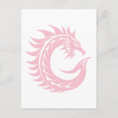 Dragon Styled Letter C, Dragon Alphabet, Monogram ポストカード (正面)