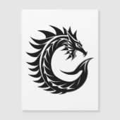 Dragon Styled Letter C, Dragon Alphabet, Monogram マグネット招待状 (正面)