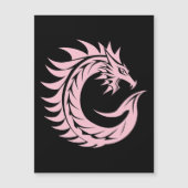 Dragon Styled Letter C, Dragon Alphabet, Monogram マグネット招待状 (正面)