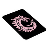 Dragon Styled Letter C, Dragon Alphabet, Monogram マグネット (右側)