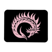 Dragon Styled Letter C, Dragon Alphabet, Monogram マグネット (横)