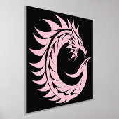 Dragon Styled Letter C, Dragon Alphabet, Monogram 箔ポスター (レイダウン)