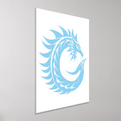 Dragon Styled Letter C, Dragon Alphabet, Monogram 箔ポスター (レイダウン)