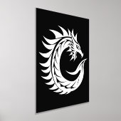 Dragon Styled Letter C, Dragon Alphabet, Monogram 箔ポスター (レイダウン)