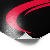 Dragon Styled Letter D, Dragon Alphabet, Monogram フォトプリント (角)