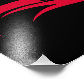 Dragon Styled Letter D, Dragon Alphabet, Monogram フォトプリント (角)