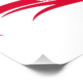 Dragon Styled Letter D, Dragon Alphabet, Monogram フォトプリント (角)