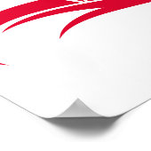 Dragon Styled Letter D, Dragon Alphabet, Monogram ポスター (角)