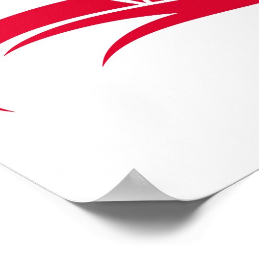 Dragon Styled Letter D, Dragon Alphabet, Monogram ポスター (角)