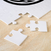 Dragon Styled Letter E, Dragon Alphabet, Monogram ジグソーパズル (側面)