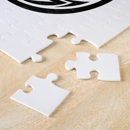 Dragon Styled Letter E, Dragon Alphabet, Monogram ジグソーパズル (側面)