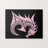 Dragon Styled Letter E, Dragon Alphabet, Monogram ジグソーパズル (横)
