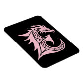 Dragon Styled Letter E, Dragon Alphabet, Monogram マグネット (右側)