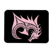 Dragon Styled Letter E, Dragon Alphabet, Monogram マグネット (横)