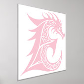Dragon Styled Letter E, Dragon Alphabet, Monogram 箔ポスター (レイダウン)