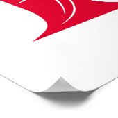 Dragon Styled Letter F, Dragon Alphabet, Monogram ポスター (角)