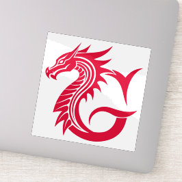 Dragon Styled Letter G, Dragon Alphabet, Monogram シール