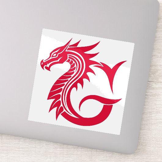 Dragon Styled Letter G, Dragon Alphabet, Monogram シール (詳細)