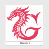 Dragon Styled Letter G, Dragon Alphabet, Monogram シール (シート)