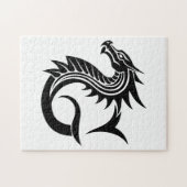 Dragon Styled Letter G, Dragon Alphabet, Monogram ジグソーパズル (横)