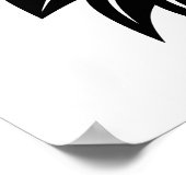 Dragon Styled Letter G, Dragon Alphabet, Monogram ポスター (角)