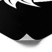 Dragon Styled Letter G, Dragon Alphabet, Monogram ポスター (角)