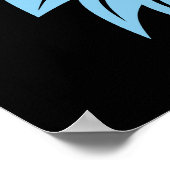 Dragon Styled Letter G, Dragon Alphabet, Monogram ポスター (角)