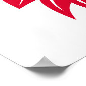 Dragon Styled Letter G, Dragon Alphabet, Monogram ポスター (角)